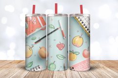 Pastel Back to School Tumbler Wrap, 20oz Skinny Tumbler Wrap Product Image 3
