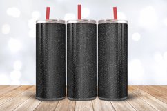 Black Denim Jeans Fabric Tumbler Wrap, 20oz Skinny Tumbler W Product Image 3