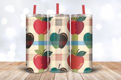 Apple plaid Tumbler Wrap, 20oz Skinny Tumbler Wraps Product Image 3