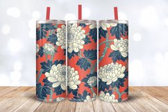 Chinese Chrysanthemums Tumbler Wrap, 20oz Skinny Tumbler Wra Product Image 3