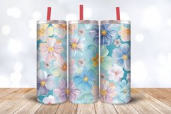 Pastel Blooms Quilt Tumbler Wrap, 20oz Skinny Tumbler Wraps Product Image 3