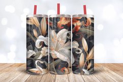 Regal Lily Flowers Tumbler Wrap, 20oz Skinny Tumbler Wrap Product Image 3