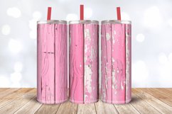 Pink Wooden Shabby Chic Tumbler Wrap, 20oz Skinny Tumbler Wr Product Image 3