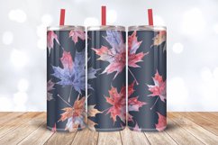Watercolor Maple Leaves Tumbler Wrap, 20oz Skinny Tumbler Wr Product Image 3