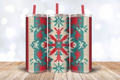 Knitted Christmas Tumbler Wrap, 20oz Skinny Tumbler Wraps Product Image 3