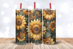 Sunflowers Tumbler Wrap, 20oz Skinny Tumbler Wraps Product Image 3