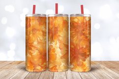Marigold Alcohol Ink Flowers Tumbler Wrap, 20oz Skinny Tumbl Product Image 3