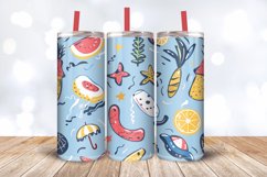 Summer Wonderland Tumbler Wrap, 20oz Skinny Tumbler Wraps Product Image 3