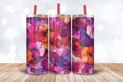 Alcohol Ink Blooms Tumbler Wrap, 20oz Skinny Tumbler Wrap Product Image 3