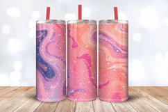 Psychedelic Dreamy Pink Glitter Tumbler Wrap, 20oz Skinny Tu Product Image 3