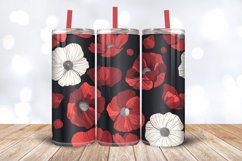Abstract Poppy Tumbler Wrap, 20oz Skinny Tumbler Wraps Product Image 3