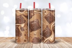 Cold Chocolate Tumbler Wrap, 20oz Skinny Tumbler Wraps Product Image 3