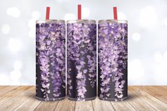 Cascading Wisteria Flowers Tumbler Wrap, 20oz Skinny Tumbler Product Image 3