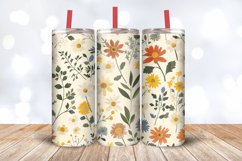 Cottage core Wildflowers Tumbler Wrap, 20oz Skinny Tumbler W Product Image 3