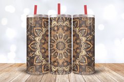 Earthy Mandala Tumbler Wrap, 20oz Skinny Tumbler Wraps Product Image 3
