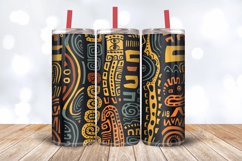 Abstract African American Doodle Tumbler Wrap, 20oz Skinny T Product Image 3