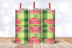 Watermelon plaid Tumbler Wrap, 20oz Skinny Tumbler Wraps Product Image 3