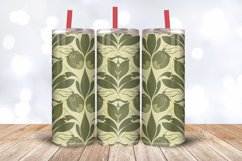 Olive Retro Tumbler Wrap, 20oz Skinny Tumbler Wraps Product Image 3