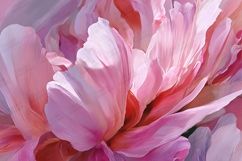 Soft Pink Peony Flower Digital Painting Texture Product Image 1