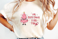 Cute Candy Cane Christmas Tree Sublimation, Christmas Png Product Image 3