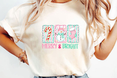 Merry and Bright Christmas Sublimation, Christmas Png Product Image 3