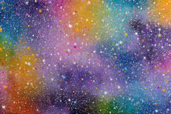 Rainbow Cosmic Galaxy Glitter Sparkle Background JPG Product Image 1