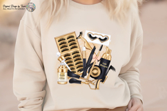 Lash Artist Sublimation PNG Black Gold Beauty Design Product Image 8