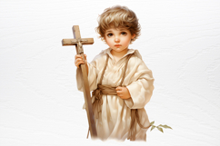 Christmas Baby Jesus Watercolor Clipart PNG Product Image 3