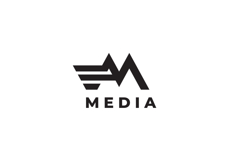 Media Letter M Logo Design Vector Product Image 3