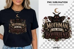 Mothman Is My Boyfriend PNG | Dark Cottagecore Cryptid Product Image 3