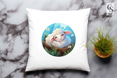 Cute Lamb Clipart Sublimation PNG Product Image 3