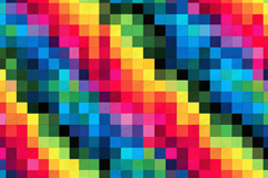 Vibrant Pixel Mosaic Rainbow Background JPG Texture Product Image 1