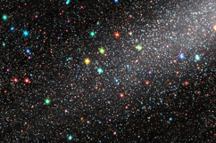 Colorful Starry Glitter Galaxy Background Night Sky Art Product Image 1