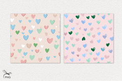 Valentines hearts digital paper, seamless pattern Product Image 3