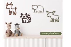 Woodland Animals SVG Bundle, laser cut file, Kids Woodland Product Image 4