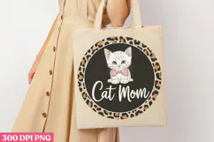 Cat Mom PNG, Cat Mom Sublimation PNG Product Image 1