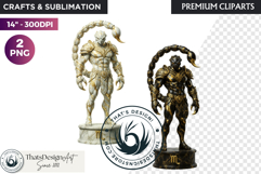 Zodiac Astrology Black and white Marble Statues Horoscope Product Image 1