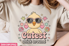 Cutest chick around PNG, Design Easter Sublimation PNG Product Image 3