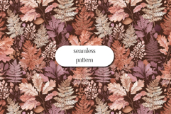 Autumn Leaves Seamless Pattern | Watercolor Botanical Fall Product Image 1
