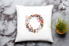 Floral Wreath clipart sublimation png Product Image 3