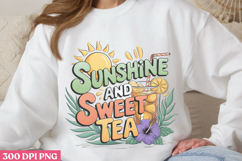 Sunshine and sweet tea PNG, Hello Summer Sublimation PNG Product Image 3