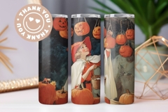 Vintage Halloween Backgrounds, Halloween Pumpkins PNG Product Image 3