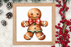 Gingerbread Man Sublimation Clipart, Gingerbread Man Clipart Product Image 3