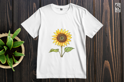 Sunflower Watercolor Clipart Sublimation PNG Product Image 3