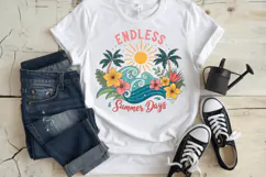 Endless summer days PNG, Beach PNG Sublimation Design Product Image 3