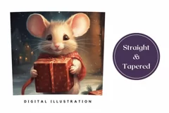 Christmas Tumbler Sublimation, Christmas Mouse Tumbler Wrap Product Image 3