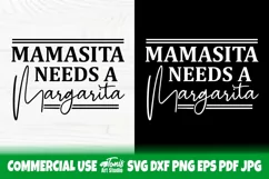 Mamacita Needs A Margarita SVG Cut File - SVG PNG DXF EPS Product Image 3