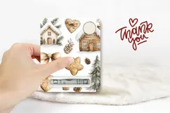 Watercolor Christmas Cookies Money Card, Printable Christmas Product Image 3