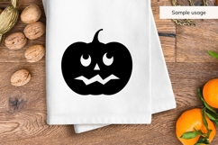 Scared Jack O Lantern Pumpkin SVG Product Image 3