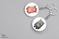 Valentine's monsters stickers- 8 Variations Product Image 3